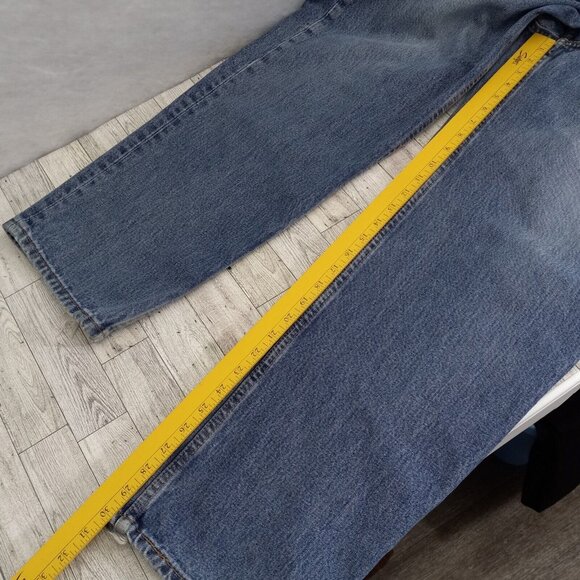 Levi's Jeans Men's Size 38x32 Tapered Leg 550 Denim Relaxed Fit Blue Work Pants - Picture 16 of 16